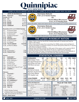 Statistical Leaders the Latest in Bobcat Nation