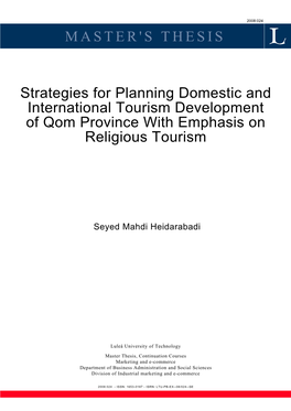 MASTER's THESIS Strategies for Planning Domestic And