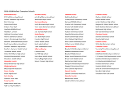 2018-2019 Unified Champion Schools