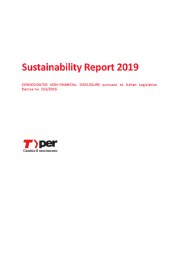 Sustainability Report 2019