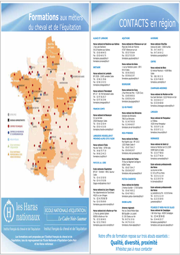 CONTACTS En Région