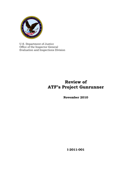 Review of ATF's Project Gunrunner