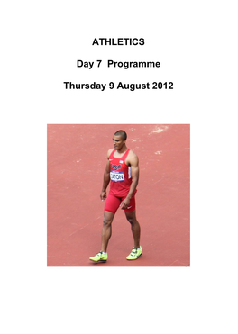 Day 7 Programme