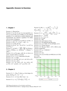 Appendix: Answers to Exercises