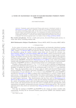 A Note on Randomly Scaled Scale-Decorated Poisson Point Processes