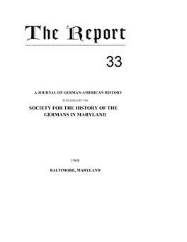 Society for the History of the Germans in Maryland