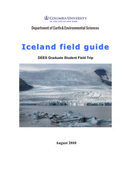 Icelandiceland Fieldfield Guideguide