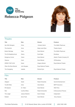 Rebecca Pidgeon