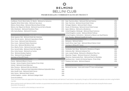 Premium Bellini Commission Rates by Product