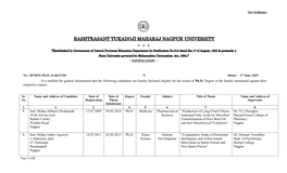 Rashtrasant Tukadoji Maharaj Nagpur University