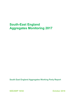 South-East England Aggregates Monitoring 2017