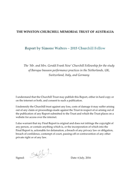 The Winston Churchill Memorial Trust of Australia