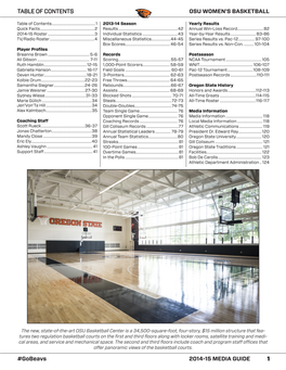 1 #Gobeavs 2014-15 MEDIA GUIDE BB OSU WOMEN's BASKETBALL