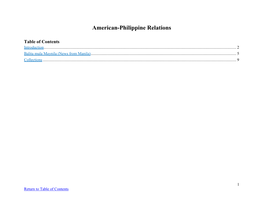American-Philippine Relations