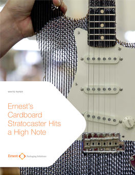 Ernest's Cardboard Stratocaster Hits a High Note