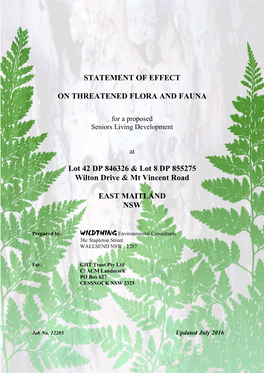 Considerations Under Sepp 44 – ‘Koala Habitat Protection’ 59 6.1 First Consideration - Is the Land ‘Potential Koala Habitat’? 59