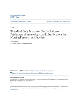 The Mind-Body Narrative: the Evolution of Psychoneuroimmunology