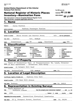 National Register of Historic Places Inventory—Nomination Form