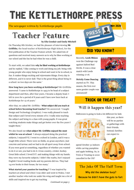 Teacher Feature by Ella Goodair and Emily Mitchell
