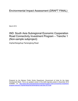 Environmental Impact Assessment (DRAFT FINAL)