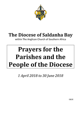 Prayers for the Parishes and the People of the Diocese