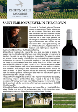Saint Emilion's Jewel in the Crown