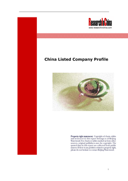 China Listed Company Profile