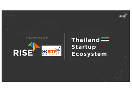 Thailand Startup Ecosystem Jinn Issarachaikul Corporate Innovation Powerhouse COO, RISE Mission