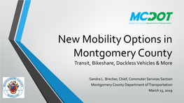 New Mobility in Montgomery County