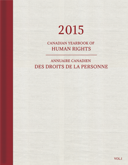 Canadian Yearbook of Human Rights