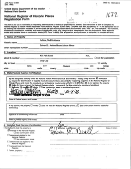 National Register of Historic Places Registration Form