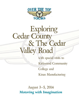 Exploring Cedar County & the Cedar Valley Road