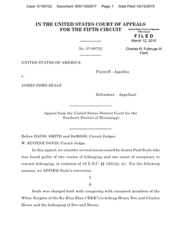 United States V. Seale (5Th Cir.) – Appellee -- Decision