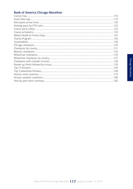 Bank of America Chicago Marathon Course Map