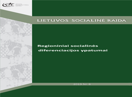 Lietuvos Socialinė Raida Social Development of Lithuania