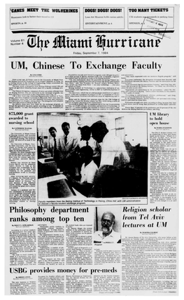 UM, Chinese to Exchange Faculty