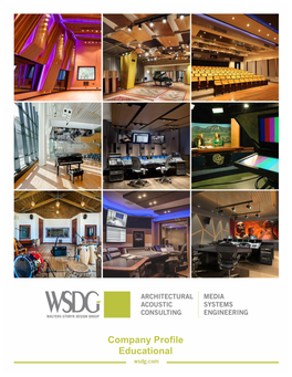 2021 WSDG Company Profile Educational