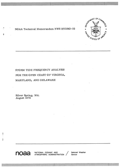 NOAA Technical Memorandum NWS HYDRO-32 STOFWI TIDE