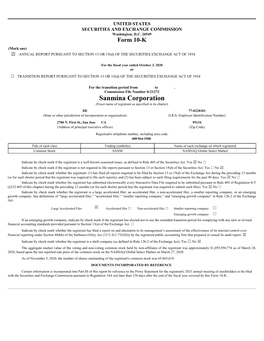 Sanmina Corporation (Exact Name of Registrant As Specified in Its Charter) DE 77-0228183 (State Or Other Jurisdiction of Incorporation Or Organization) (I.R.S