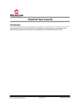 UG0882 User Guide Polarfire Soc FPGA ICICLE