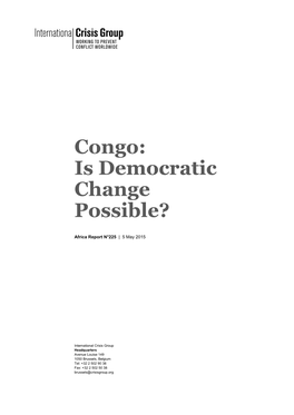 Congo: Is Democratic Change Possible?