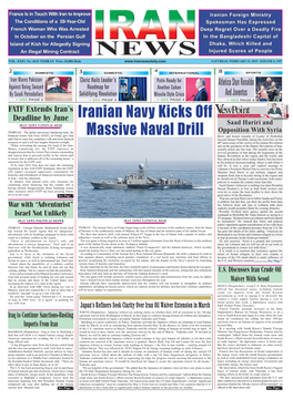 Iranian Navy Kicks Off Massive Naval Drill