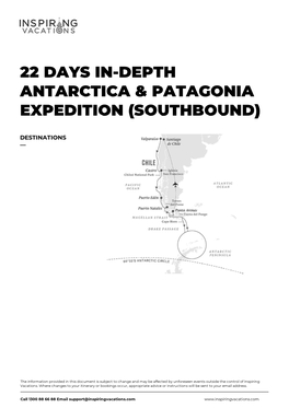 22 Days In-Depth Antarctica & Patagonia Expedition (Southbound)