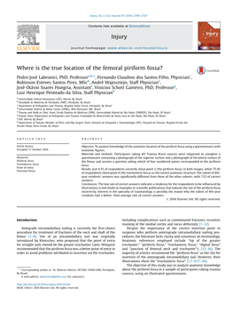 Where Is the True Location of the Femoral Piriform Fossa?