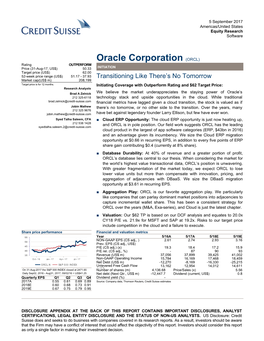 Oracle Corporation (ORCL)