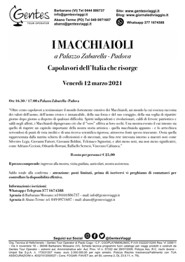 I MACCHIAIOLI a Palazzo Zabarella - Padova Capolavori Dell’Italia Che Risorge