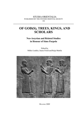 Of God(S), Trees, Kings, and Scholars