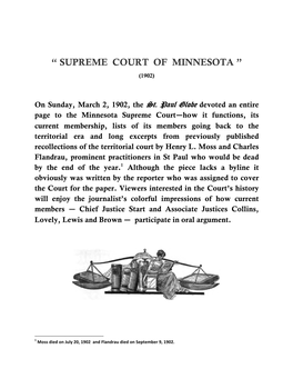 “ Supreme Court of Minnesota ”