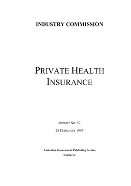 Private Health Insurance