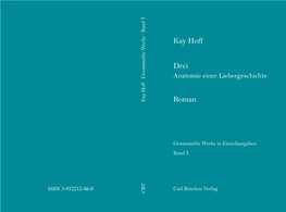 Kay Hoff Drei Roman